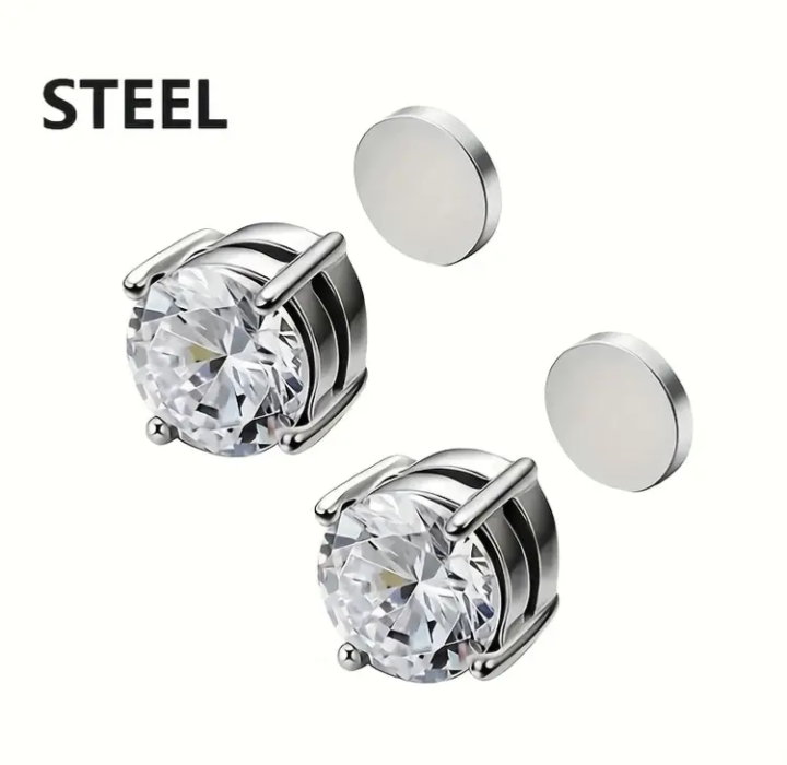 Crystal Magnetic Stud Earrings