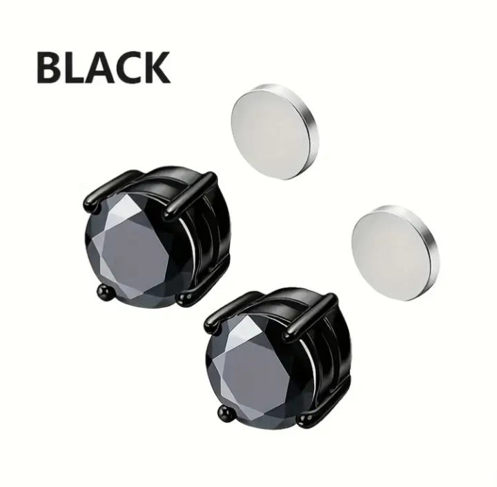 Crystal Magnetic Stud Earrings