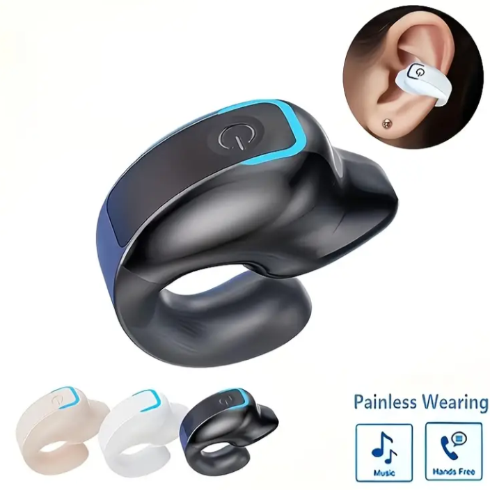 Clip-On Wireless Bluetooth Earbuds