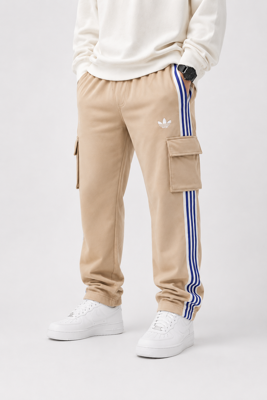 Sandstone Stripe Cargo Joggers