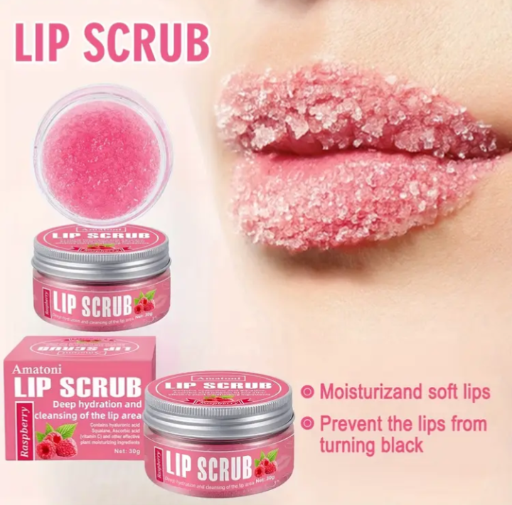 Raspberry Exfoliating Lip Scrub
