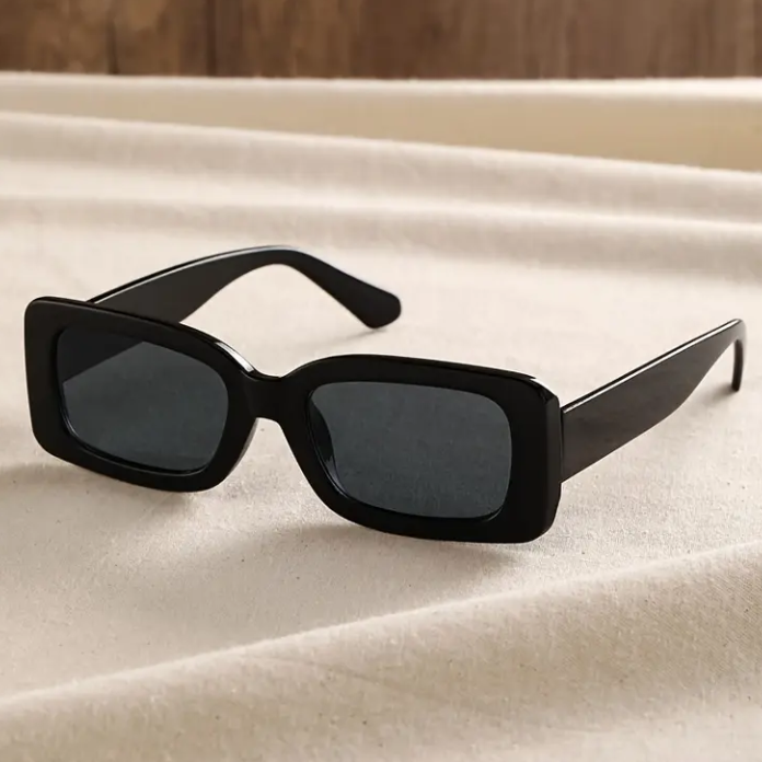 Noir Edge Rectangle Shades