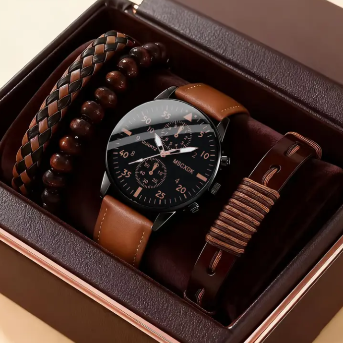 Heritage Chrono Watch & Bracelet Set