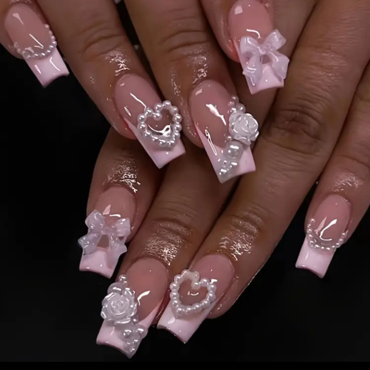 24pcs Blush Keepsake Press-On Nail Set